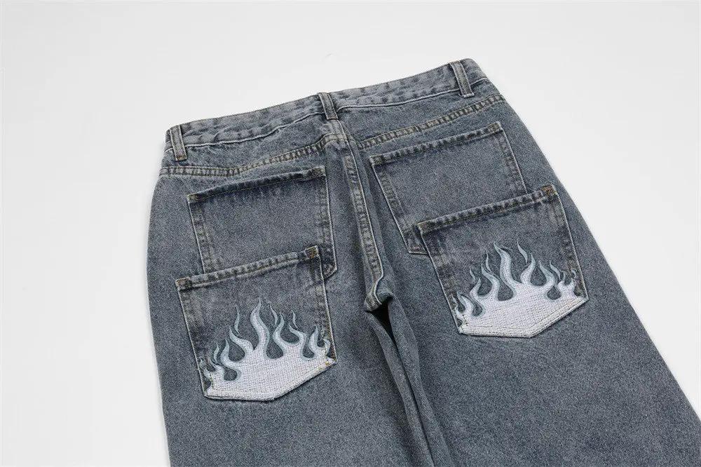 Men's Loose Fit Ripped Jeans owen seak Store