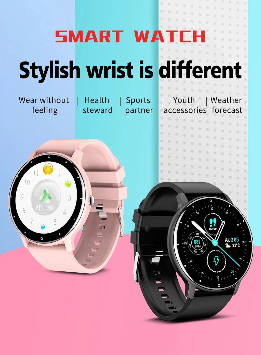 LIGE 2025 Smart Watch Women Men Lady Gift Sport Fitness Watches Heart Rate Monitor Waterproof Smartwatch For Xiaomi Android IOS Humana Conditio LLC