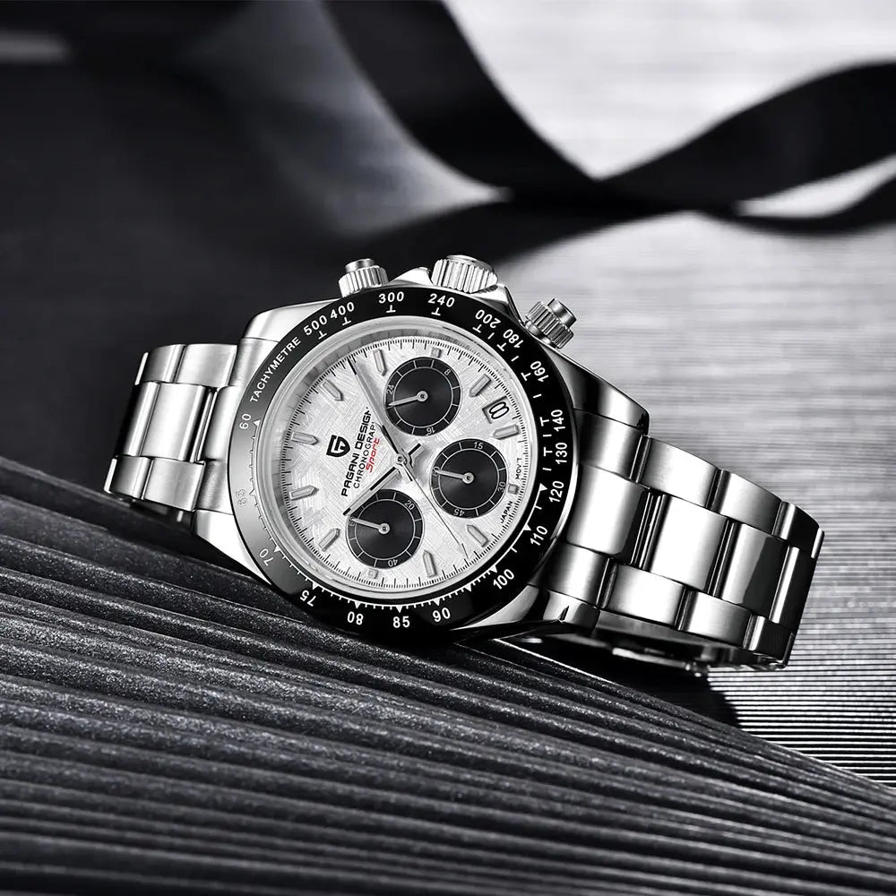 PAGANI DESIGN 2024 New PD-1644 Meteorite Dial Fashion Men Quartz Wristwatches 100M Sapphire Glass Chronograph relogio masculino Humana Conditio LLC