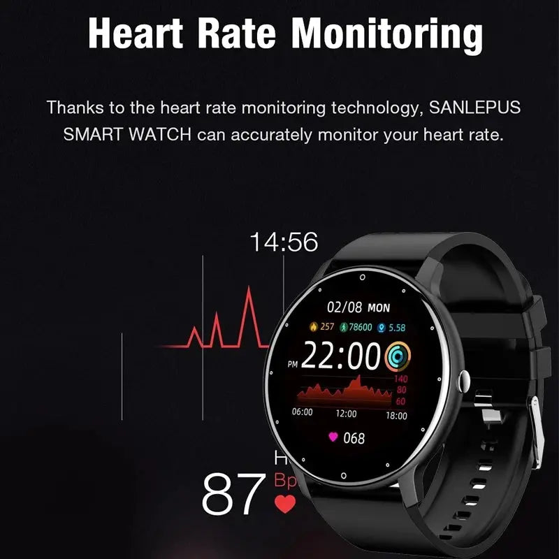 LIGE 2025 Smart Watch Women Men Lady Gift Sport Fitness Watches Heart Rate Monitor Waterproof Smartwatch For Xiaomi Android IOS Humana Conditio LLC