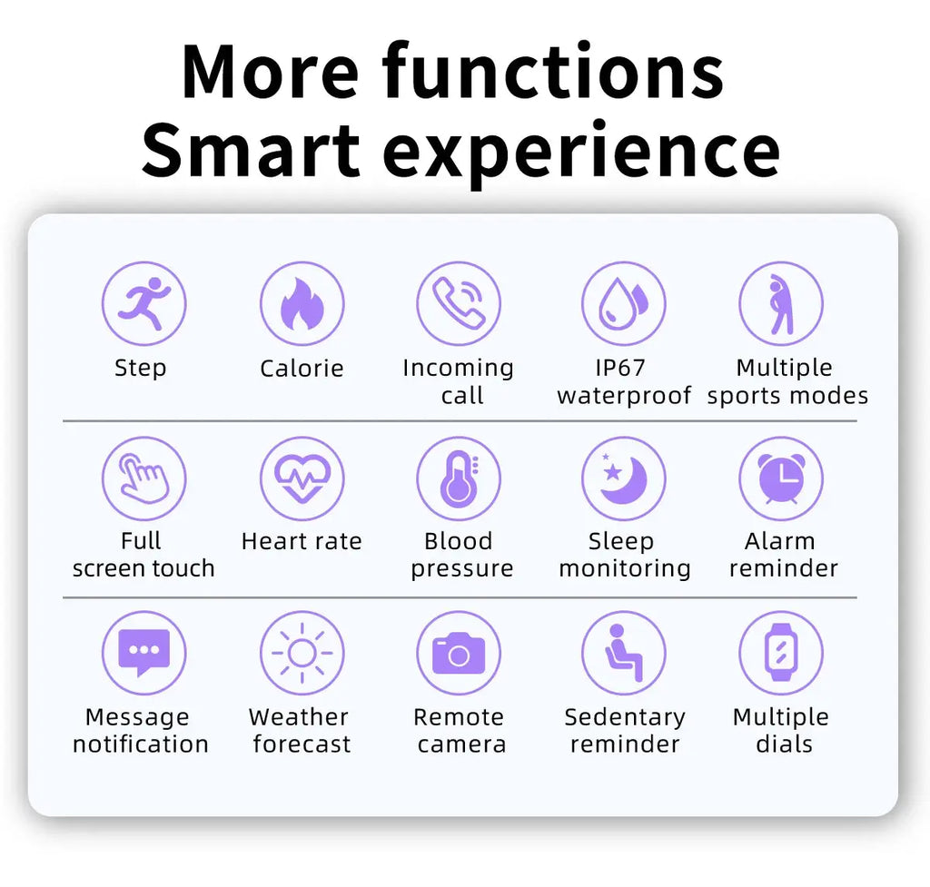 LIGE 2025 Smart Watch Women Men Lady Gift Sport Fitness Watches Heart Rate Monitor Waterproof Smartwatch For Xiaomi Android IOS Humana Conditio LLC