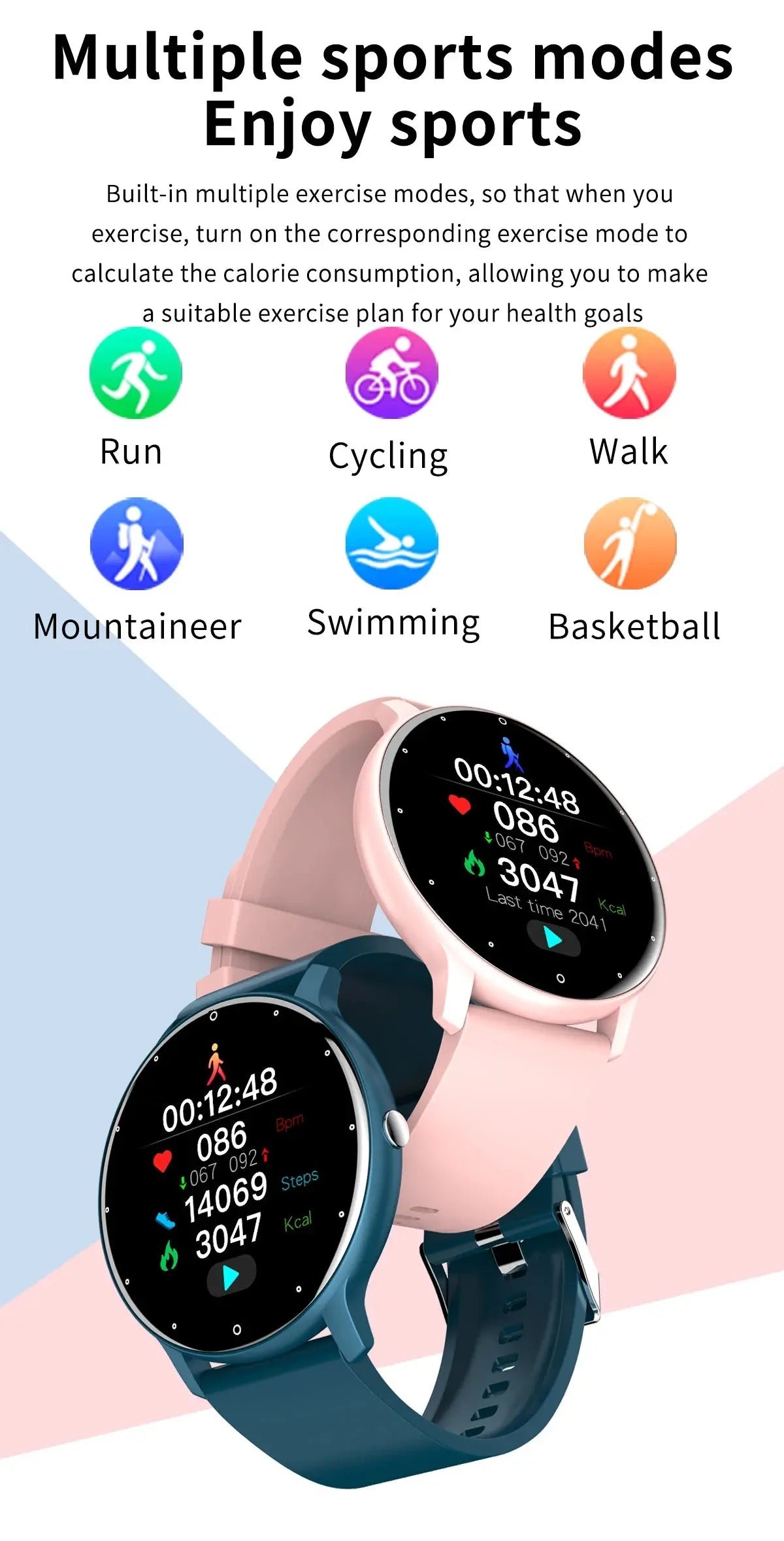 LIGE 2025 Smart Watch Women Men Lady Gift Sport Fitness Watches Heart Rate Monitor Waterproof Smartwatch For Xiaomi Android IOS Humana Conditio LLC