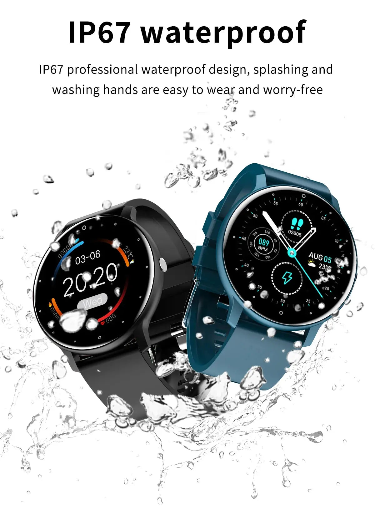 LIGE 2025 Smart Watch Women Men Lady Gift Sport Fitness Watches Heart Rate Monitor Waterproof Smartwatch For Xiaomi Android IOS Humana Conditio LLC