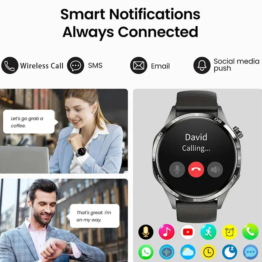 Smart Watches for Men, 1.52" HD AMOLED Fitness Tracker with 110+ Sport Modes, 24/7 Heart Rate Sleep Monitor , IP68 Waterproof Humana Conditio LLC