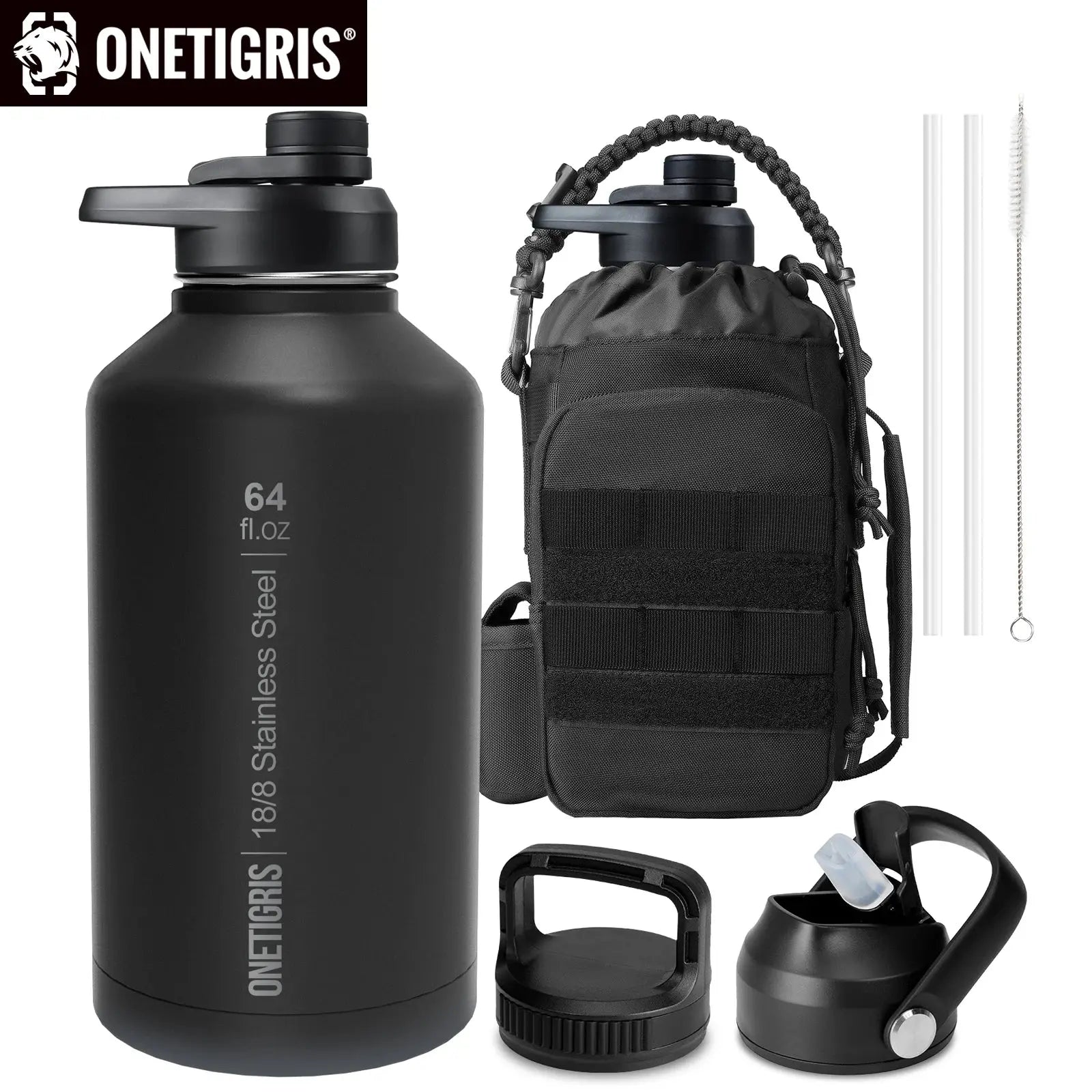 ONETIGRIS 64oz Insulated Water Bottle Humana Conditio LLC
