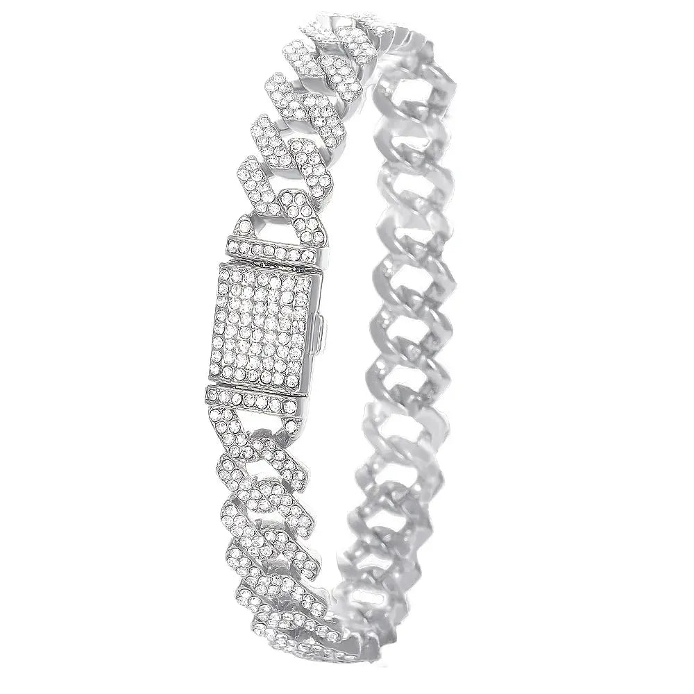 Luxury Moissanite Iced Out Watches Hip Hop Bust Down Unisex Diamond Watch, Stainless Steel Moissanite Studded Wrist Watch Humana Conditio LLC