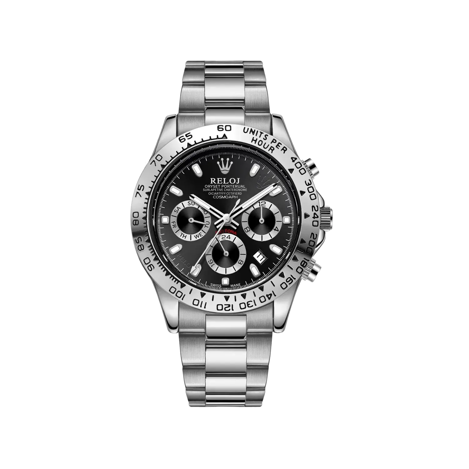 Meteorite Di Series High-End Business Men's Watch, Fully Automatic Mechanical Watch, Skeleton Design, Stainless Steel Strap, Multi-Functional Calendar, Fashionable, Casual, Versatile and Handsome Men's Watch, the Best Gift fo Humana Conditio LLC