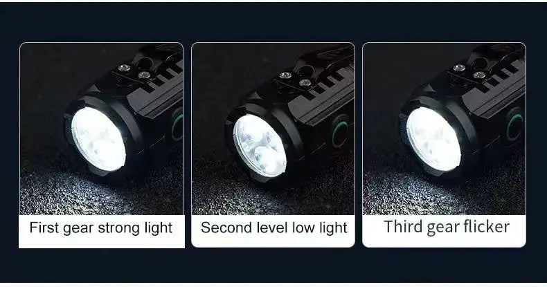LED Strong Light Flashlight Rechargeable Multi functional for Long Range Portable Outdoor Home Mini Flashlight Cap Clip Light Humana Conditio LLC