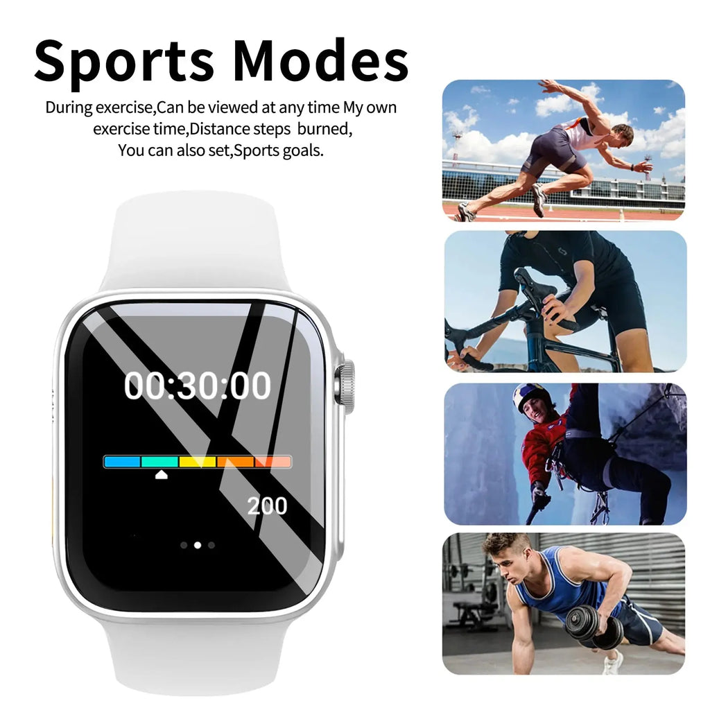 Smart Watch with 2.01-Inch HD Display – Wireless Calling/Dialing, Alarm/Message Notifications, Fitness Tracking, Music Control. Humana Conditio LLC