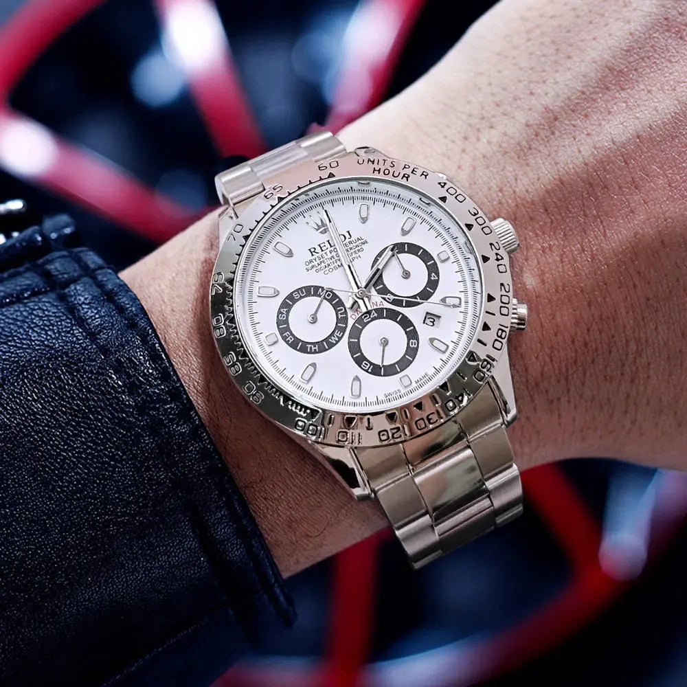 Meteorite Di Series High-End Business Men's Watch, Fully Automatic Mechanical Watch, Skeleton Design, Stainless Steel Strap, Multi-Functional Calendar, Fashionable, Casual, Versatile and Handsome Men's Watch, the Best Gift fo Humana Conditio LLC