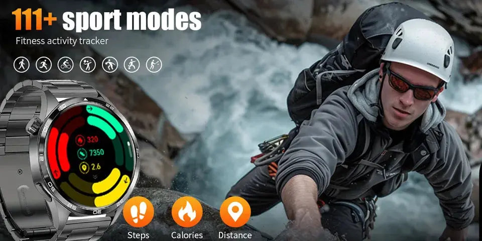 Smart Watches for Men, 1.52" HD AMOLED Fitness Tracker with 110+ Sport Modes, 24/7 Heart Rate Sleep Monitor , IP68 Waterproof Humana Conditio LLC