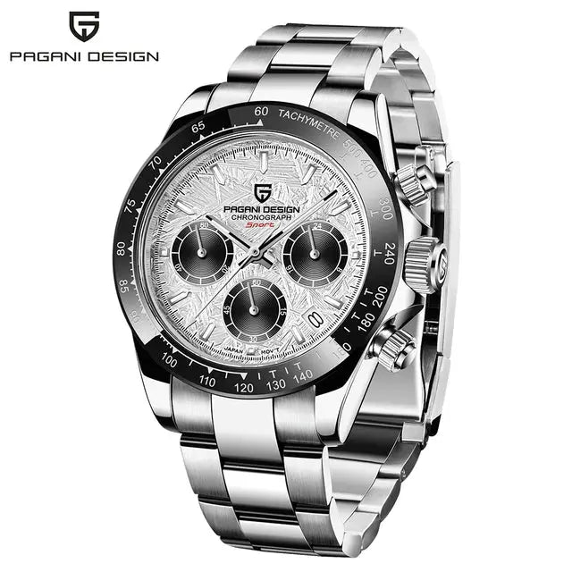 PAGANI DESIGN 2024 New PD-1644 Meteorite Dial Fashion Men Quartz Wristwatches 100M Sapphire Glass Chronograph relogio masculino Humana Conditio LLC