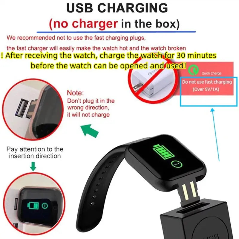 Smart Watch For Men Women Wristwatch Bluetooth Connect Phone Music Player Fitness Sport Bracelet Health Monitor Digital Watches Humana Conditio LLC