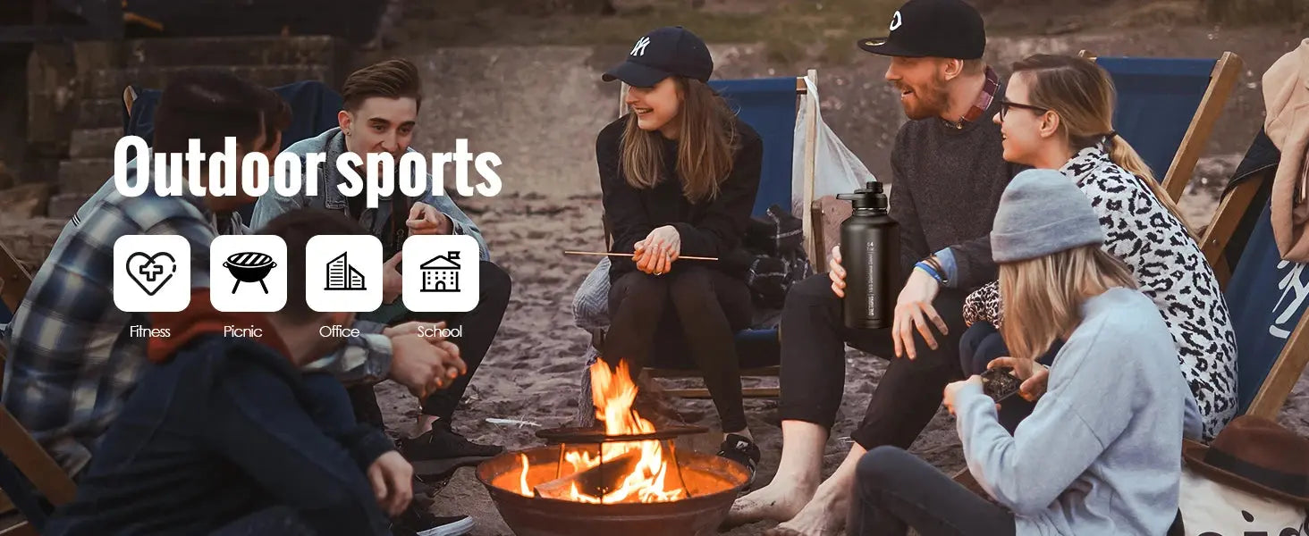 ONETIGRIS 64oz Insulated Water Bottle Humana Conditio LLC