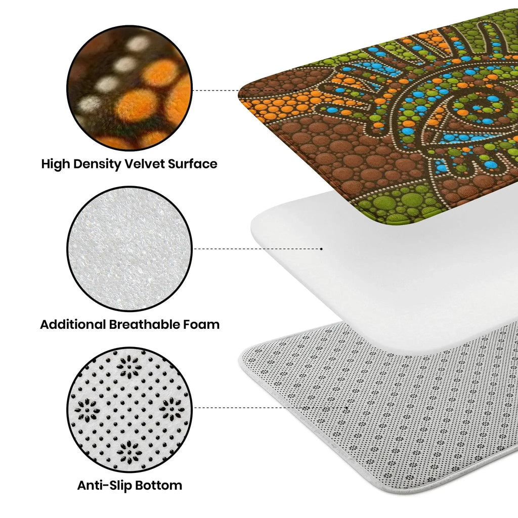 Fall Thanksgiving Animal Pumpkins Maple Leaves Entrance Doormat Decor Kitchen Corridor Balcony Rugs Bathroom Anti-slip Foot Mat Humana Conditio LLC