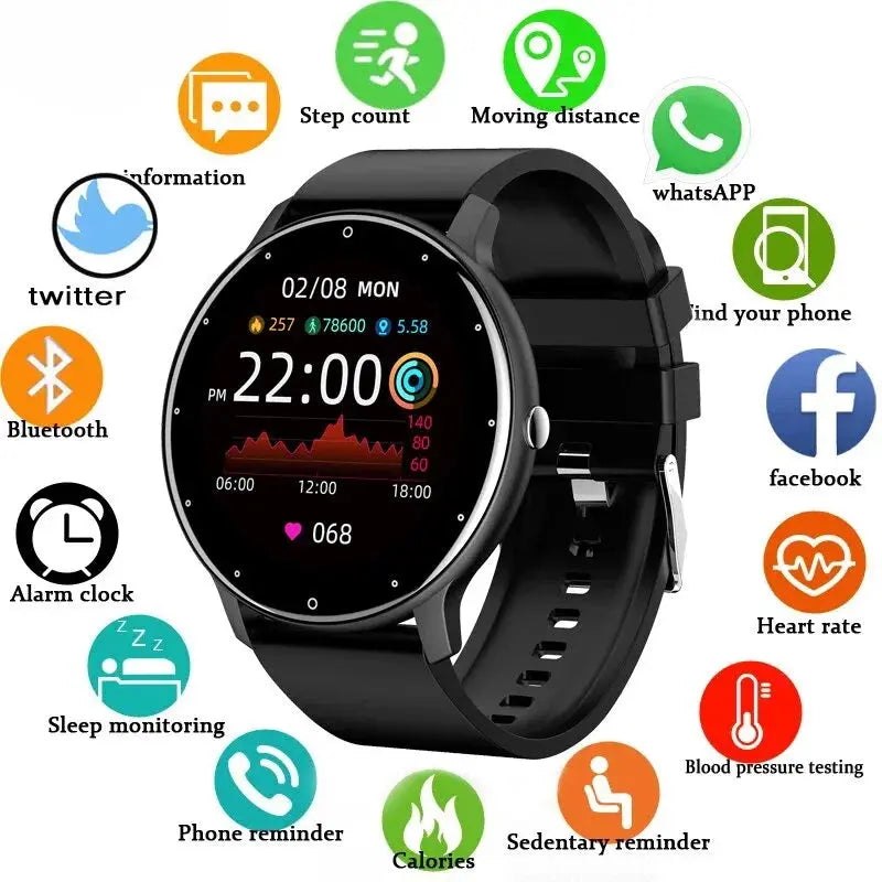 LIGE 2025 Smart Watch Women Men Lady Gift Sport Fitness Watches Heart Rate Monitor Waterproof Smartwatch For Xiaomi Android IOS Humana Conditio LLC