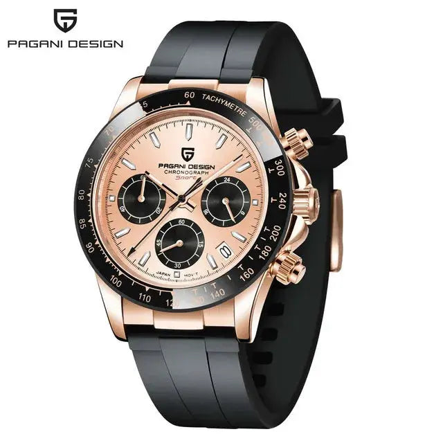 PAGANI DESIGN 2024 New PD-1644 Meteorite Dial Fashion Men Quartz Wristwatches 100M Sapphire Glass Chronograph relogio masculino Humana Conditio LLC