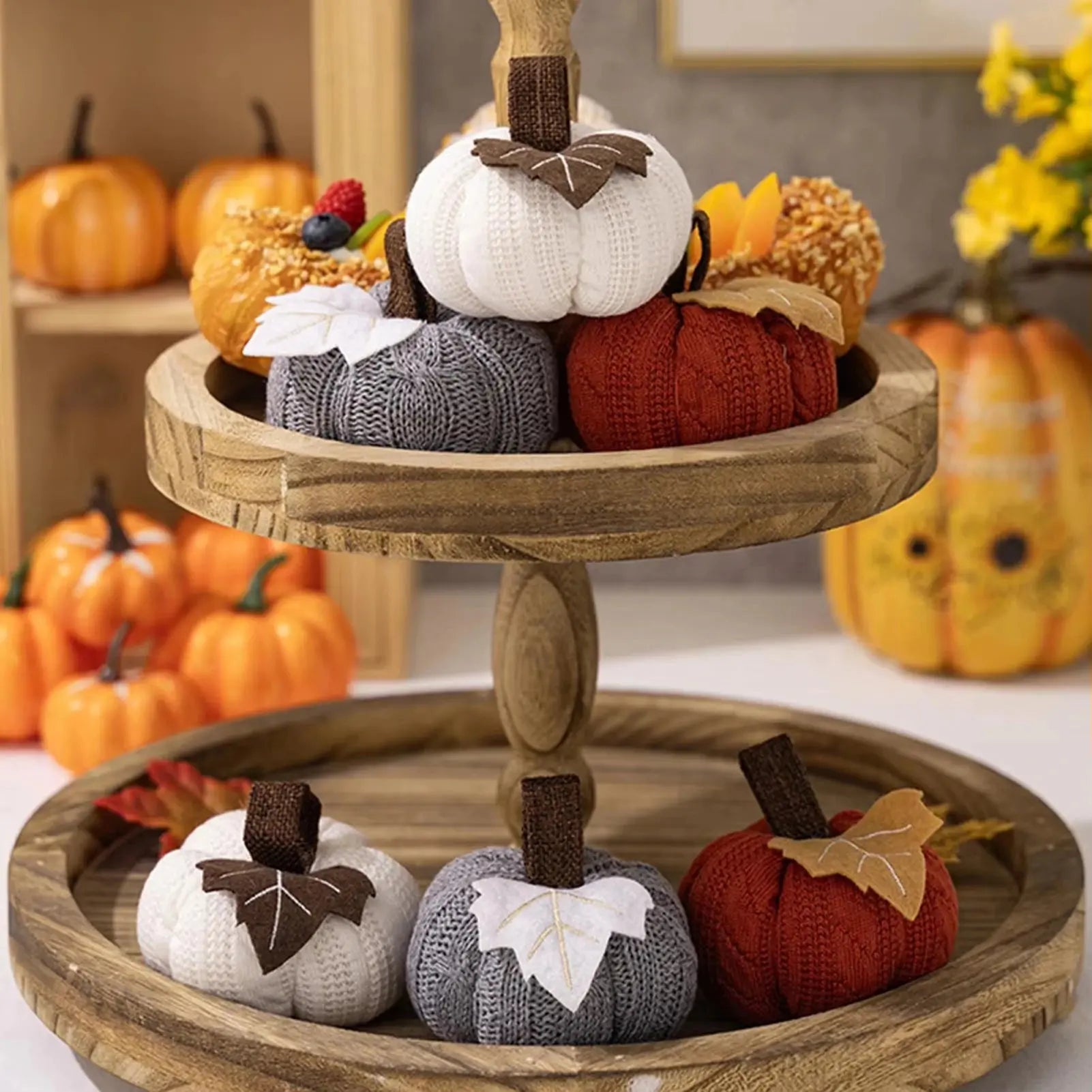1/3pcs Small Pumpkins Home Decor Reusable Autumn Harvest Party Thanksgiving Props Bedroom Decoration Kitchen Pumpkin Decoration Humana Conditio LLC