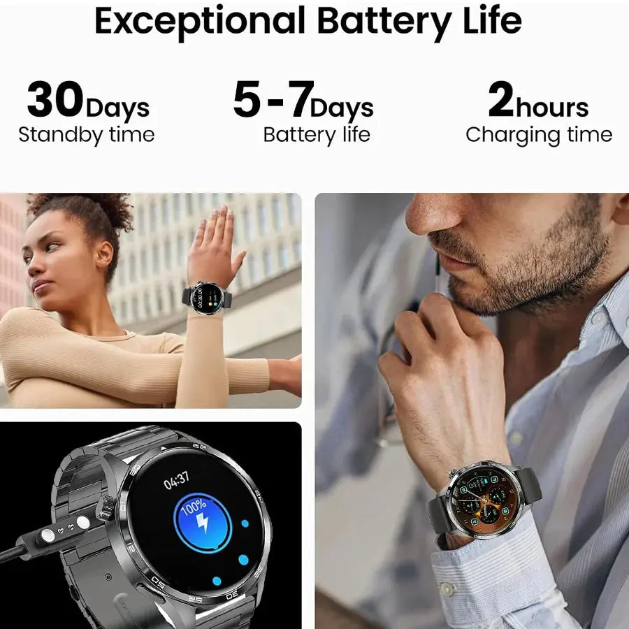 Smart Watches for Men, 1.52" HD AMOLED Fitness Tracker with 110+ Sport Modes, 24/7 Heart Rate Sleep Monitor , IP68 Waterproof Humana Conditio LLC