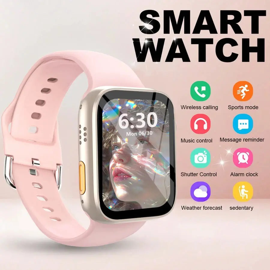 Smart Watch with 2.01-Inch HD Display – Wireless Calling/Dialing, Alarm/Message Notifications, Fitness Tracking, Music Control. Humana Conditio LLC