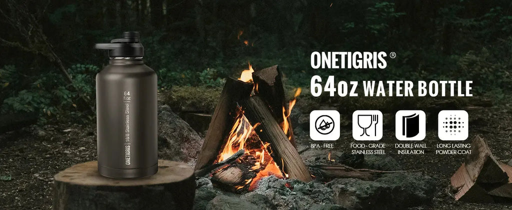 ONETIGRIS 64oz Insulated Water Bottle Humana Conditio LLC