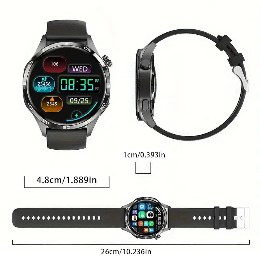 Smart Watches for Men, 1.52" HD AMOLED Fitness Tracker with 110+ Sport Modes, 24/7 Heart Rate Sleep Monitor , IP68 Waterproof Humana Conditio LLC