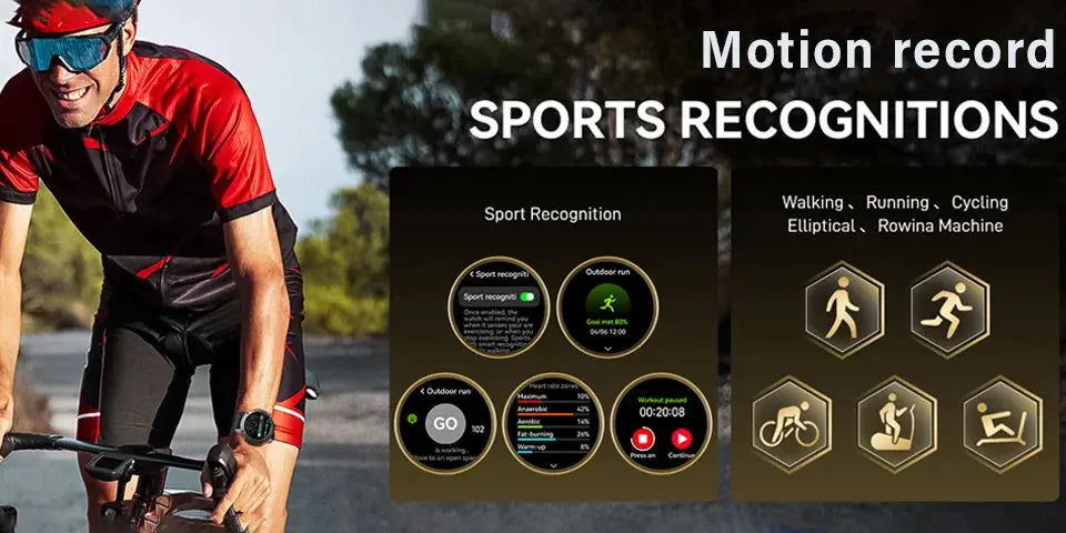 Smart Watches for Men, 1.52" HD AMOLED Fitness Tracker with 110+ Sport Modes, 24/7 Heart Rate Sleep Monitor , IP68 Waterproof Humana Conditio LLC