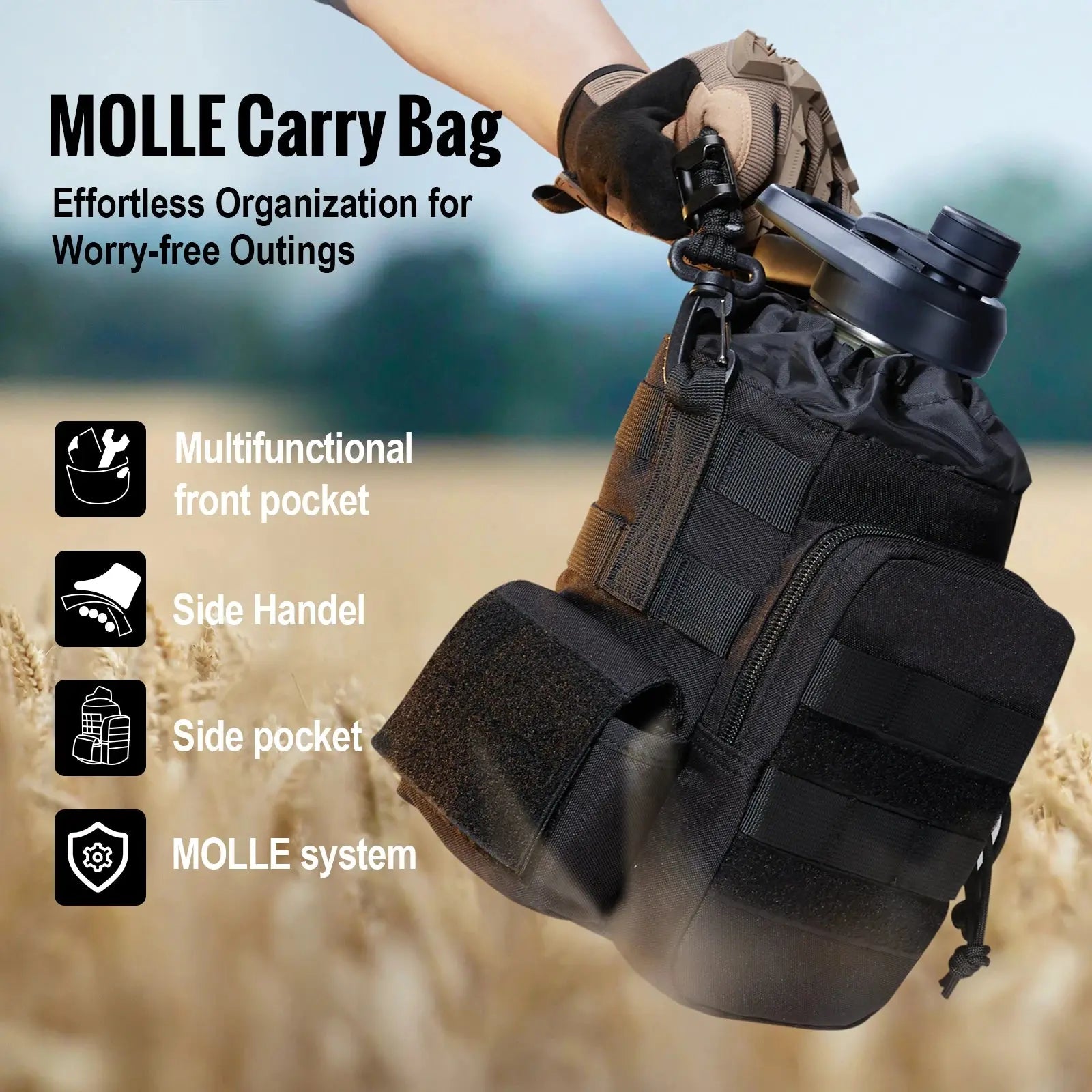 ONETIGRIS 64oz Insulated Water Bottle Humana Conditio LLC