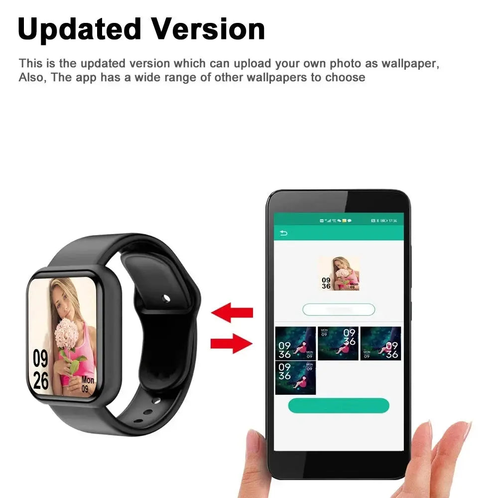 Smart Watch For Men Women Wristwatch Bluetooth Connect Phone Music Player Fitness Sport Bracelet Health Monitor Digital Watches Humana Conditio LLC
