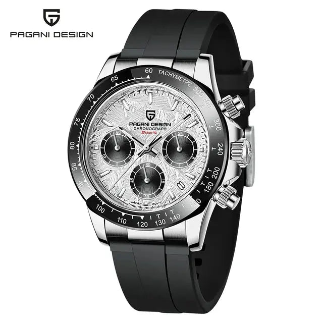 PAGANI DESIGN 2024 New PD-1644 Meteorite Dial Fashion Men Quartz Wristwatches 100M Sapphire Glass Chronograph relogio masculino Humana Conditio LLC