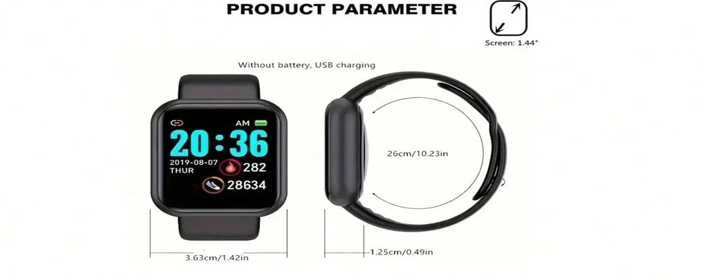 Smart Watch For Men Women Wristwatch Bluetooth Connect Phone Music Player Fitness Sport Bracelet Health Monitor Digital Watches Humana Conditio LLC