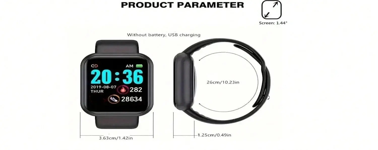 Smart Watch For Men Women Wristwatch Bluetooth Connect Phone Music Player Fitness Sport Bracelet Health Monitor Digital Watches Humana Conditio LLC