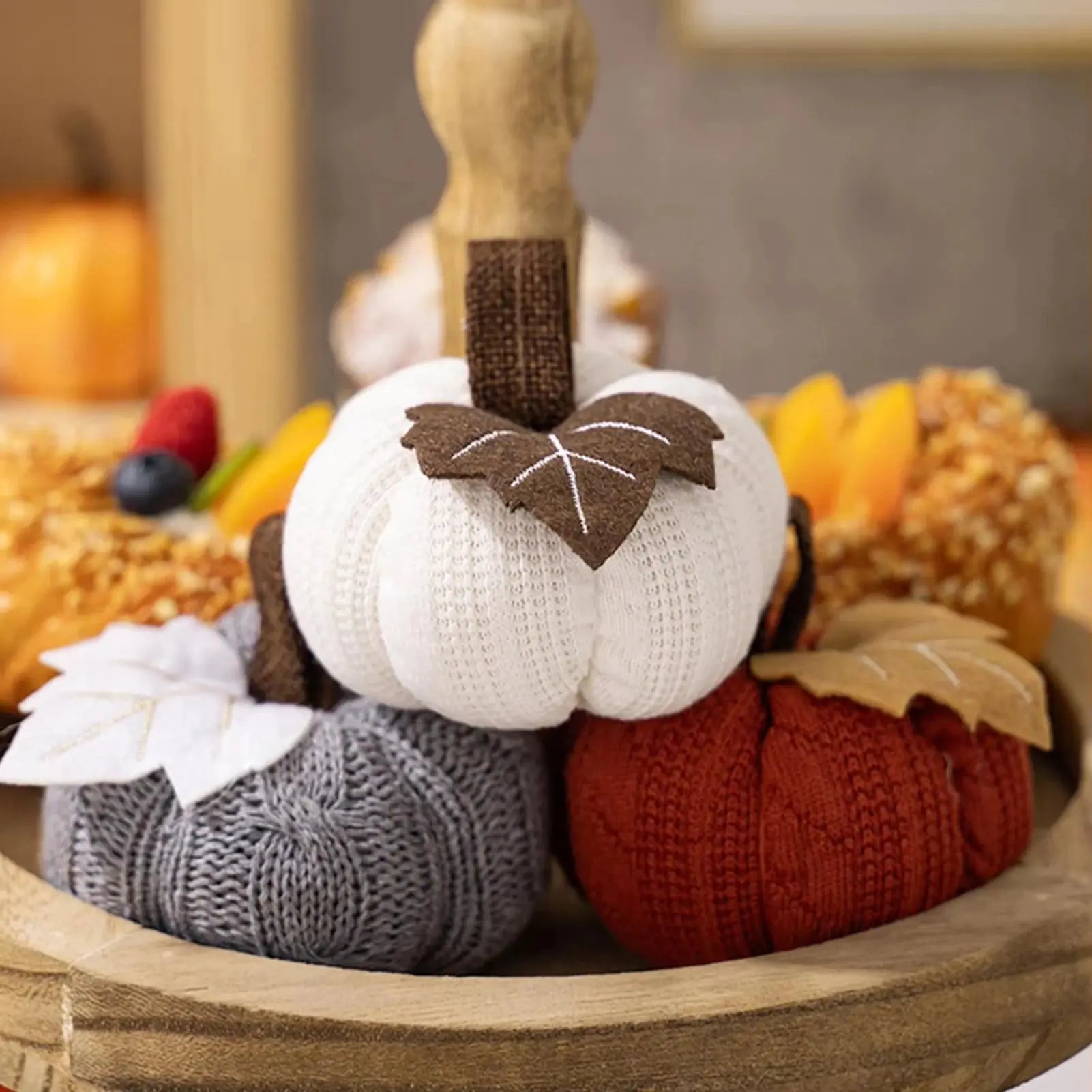 1/3pcs Small Pumpkins Home Decor Reusable Autumn Harvest Party Thanksgiving Props Bedroom Decoration Kitchen Pumpkin Decoration Humana Conditio LLC