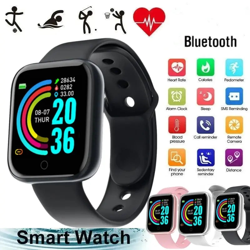 Smart Watch For Men Women Wristwatch Bluetooth Connect Phone Music Player Fitness Sport Bracelet Health Monitor Digital Watches Humana Conditio LLC