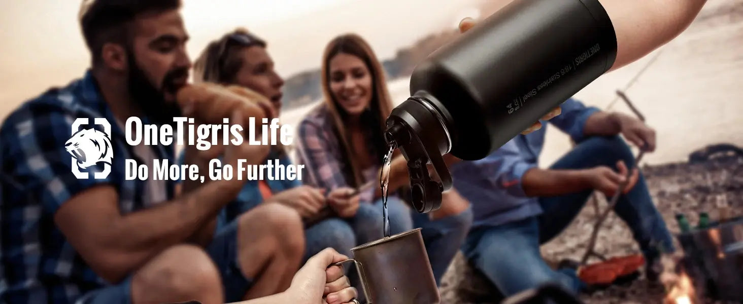 ONETIGRIS 64oz Insulated Water Bottle Humana Conditio LLC