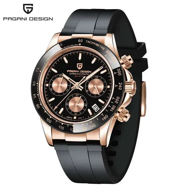 PAGANI DESIGN 2024 New PD-1644 Meteorite Dial Fashion Men Quartz Wristwatches 100M Sapphire Glass Chronograph relogio masculino Humana Conditio LLC