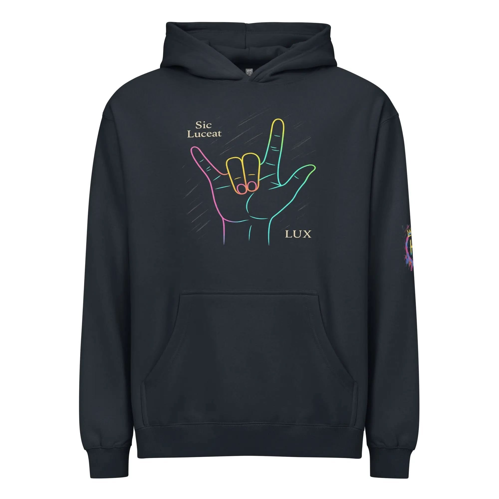 HC SLL ASL Men’s Box Hoodie - Humana Conditio LLC