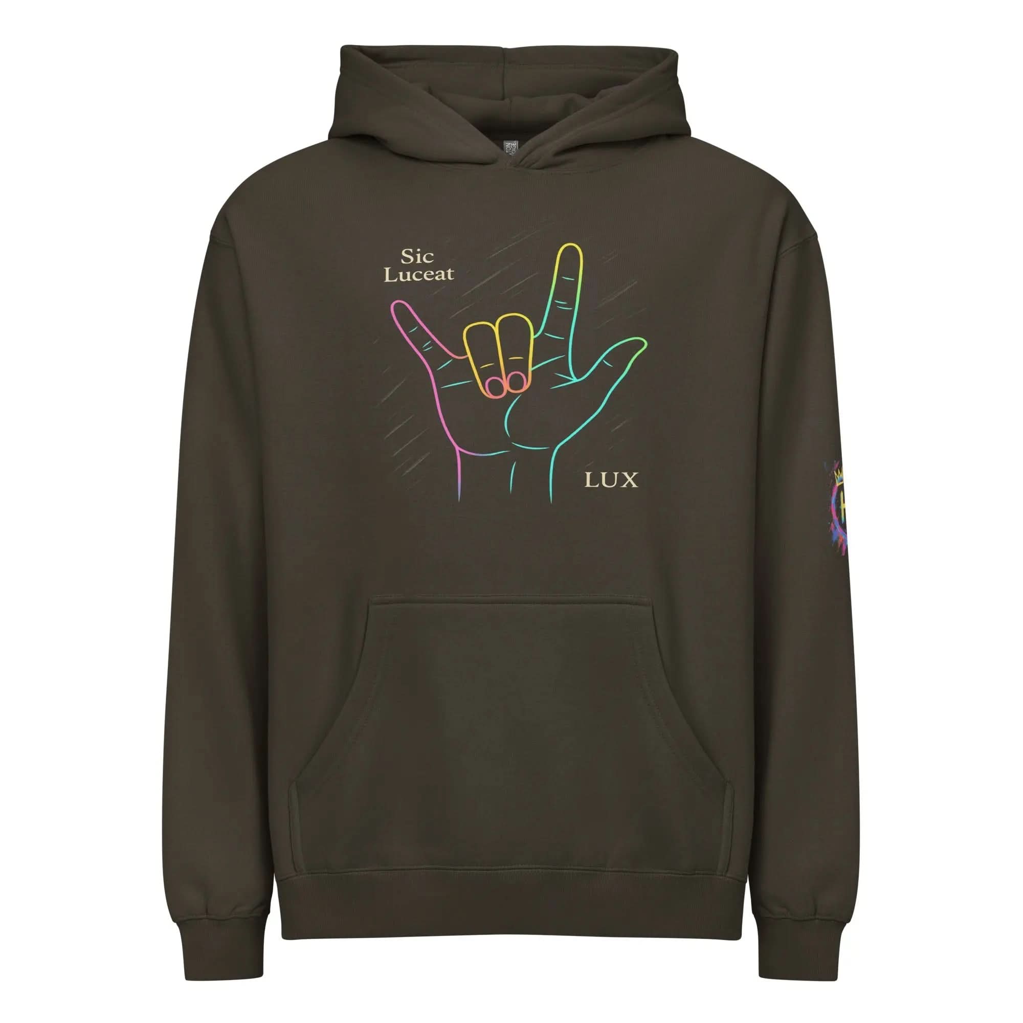 HC SLL ASL Men’s Box Hoodie - Humana Conditio LLC