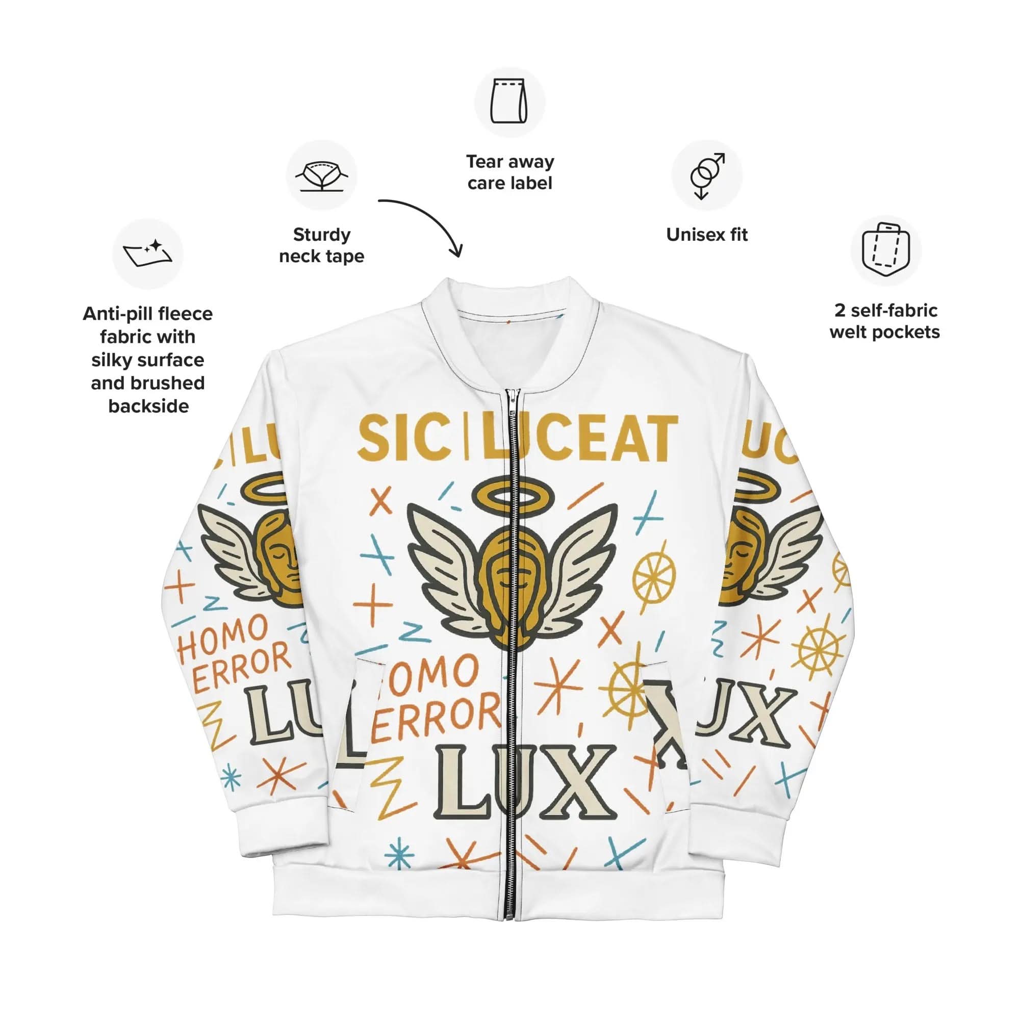 HC SLL Unisex Bomber Jacket - Humana Conditio LLC