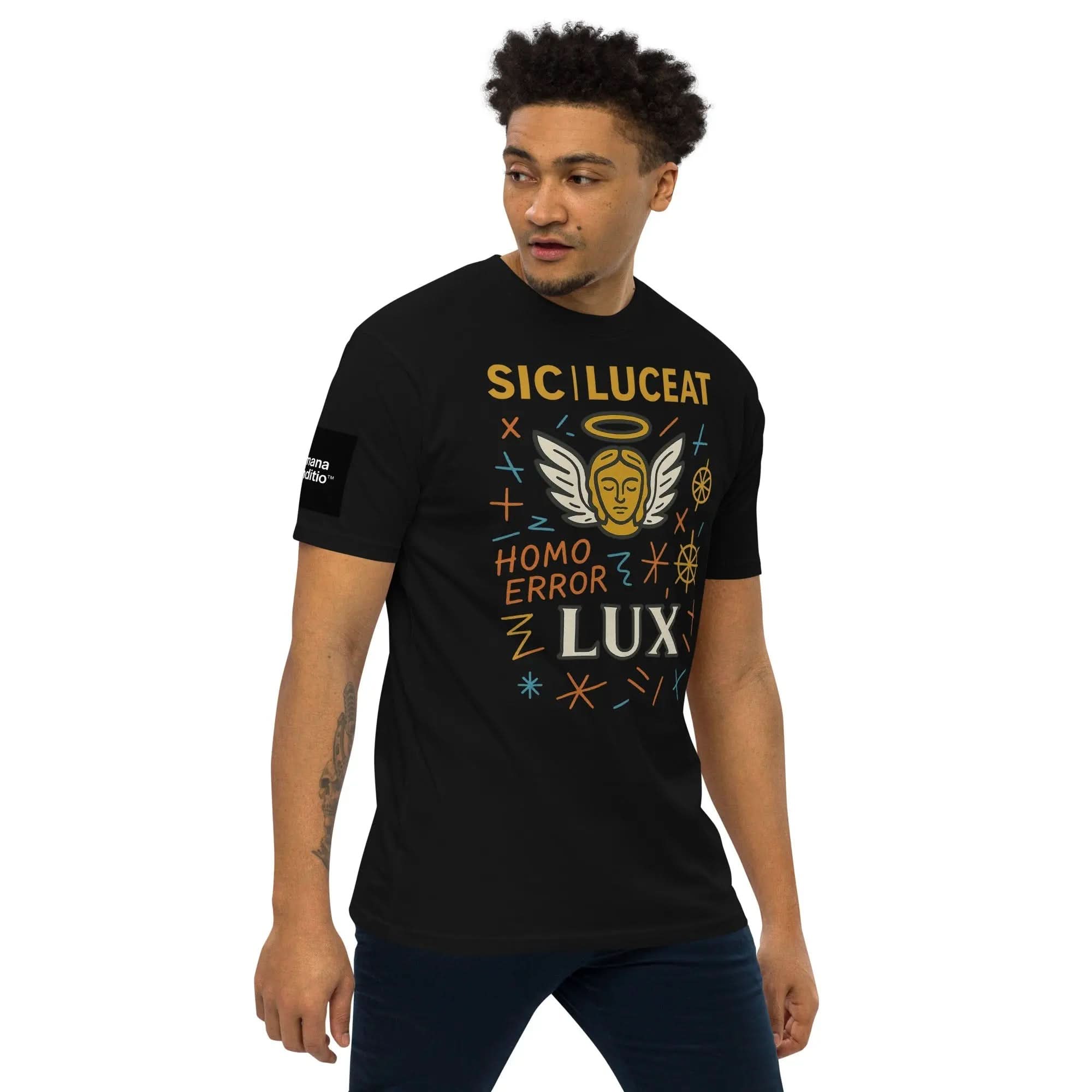 HC SLL Unisex Premium Heavyweight T-shirt - Humana Conditio LLC